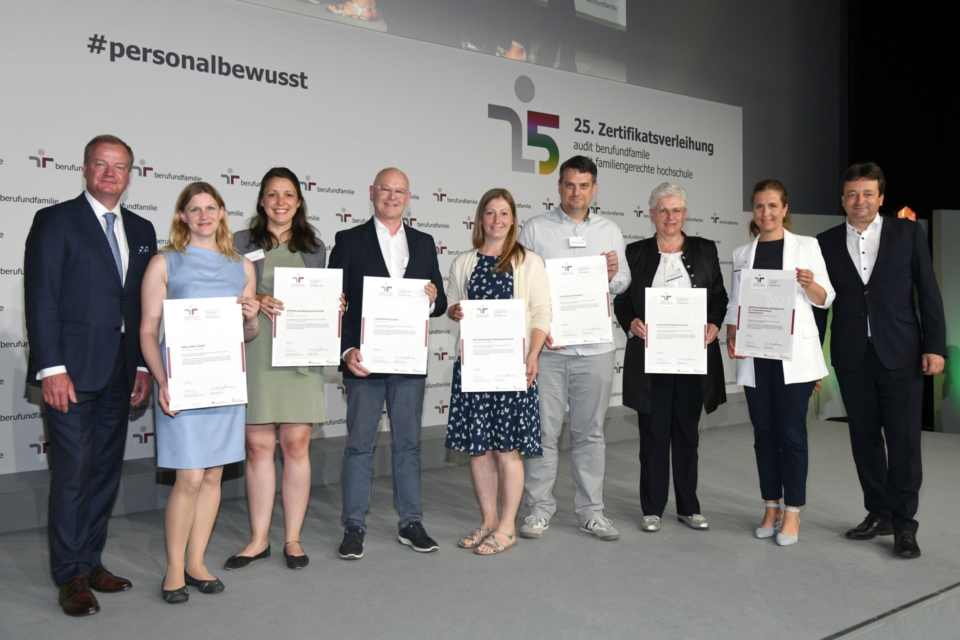 Zertifikatsverleihung BuF, Mitte ZfP Calw